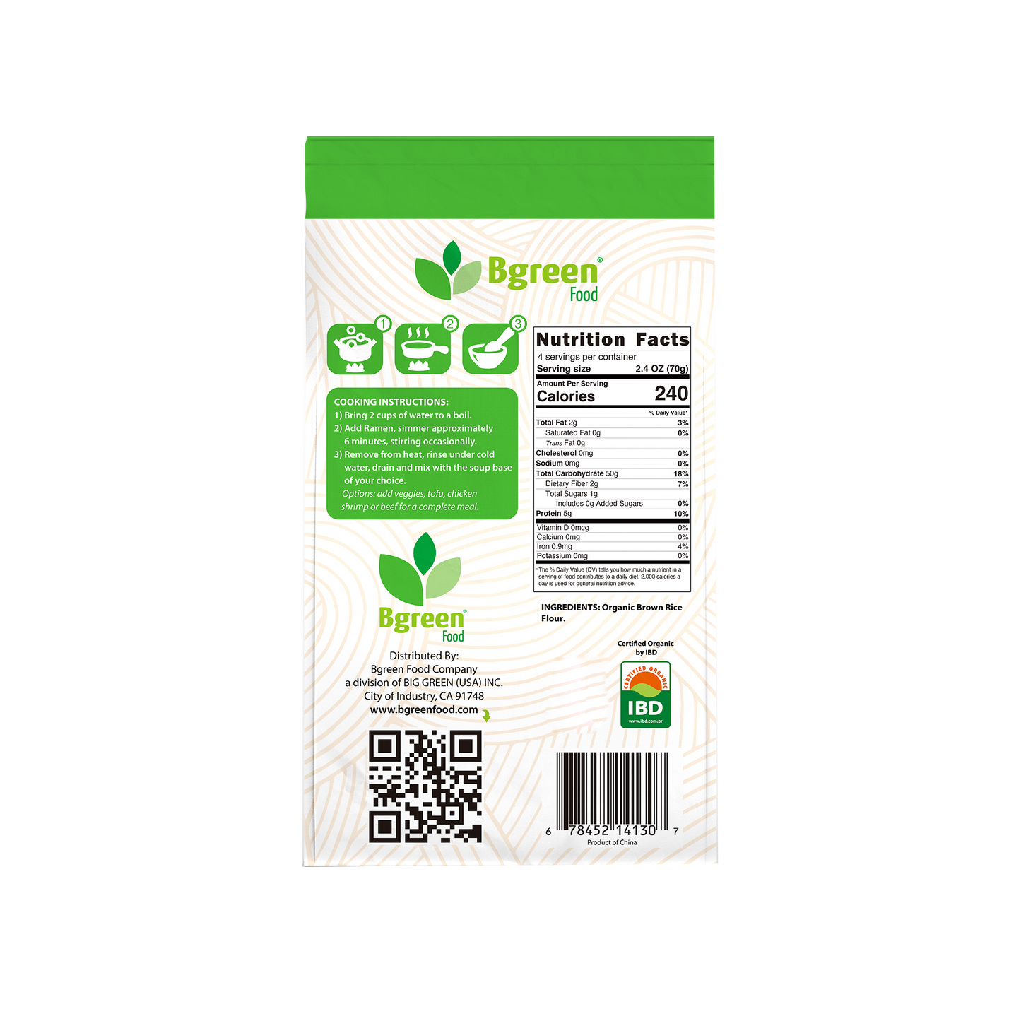 Bgreen Organic Brown Rice Ramen 有機糙米拉麵