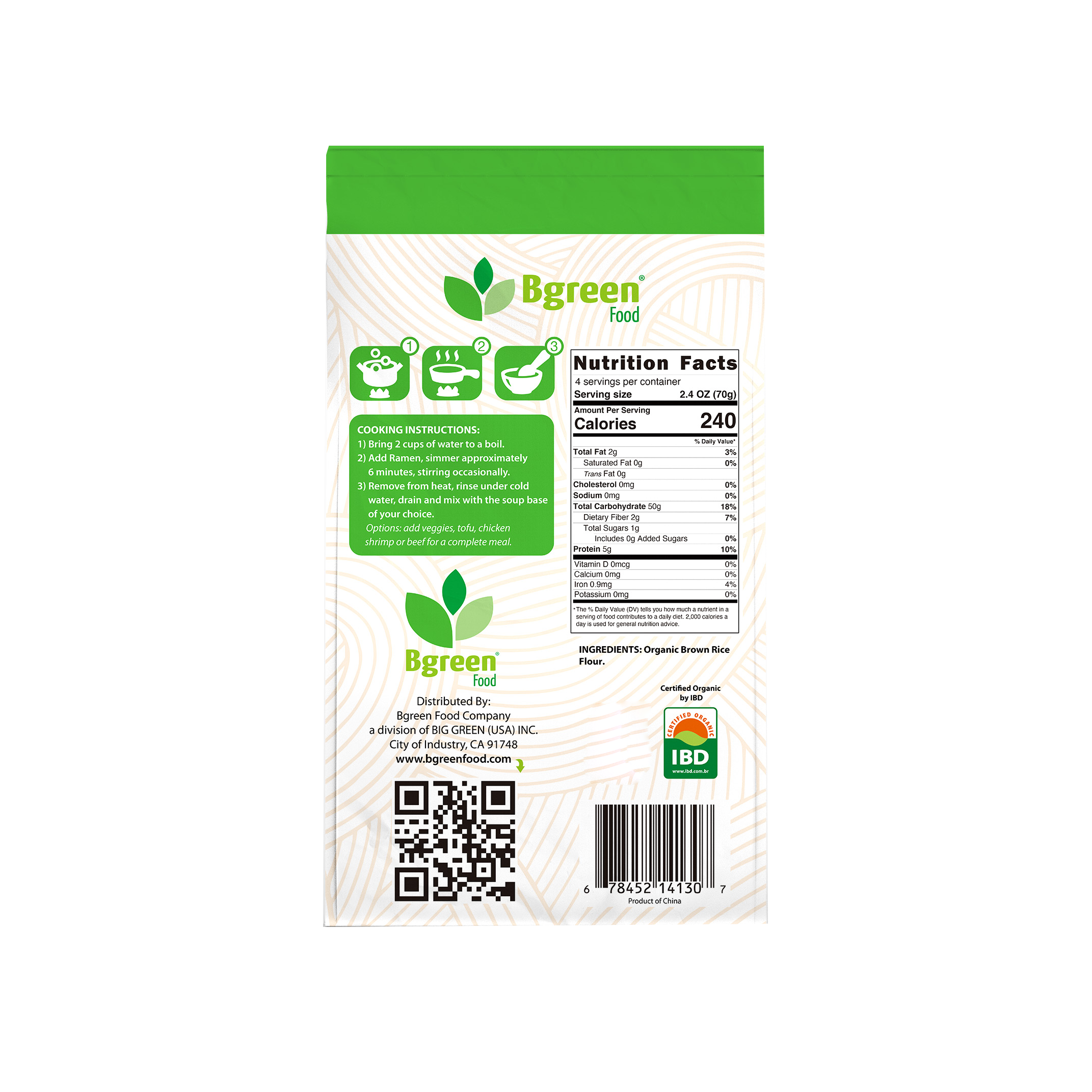 Bgreen Organic Brown Rice Ramen 有機糙米拉麵