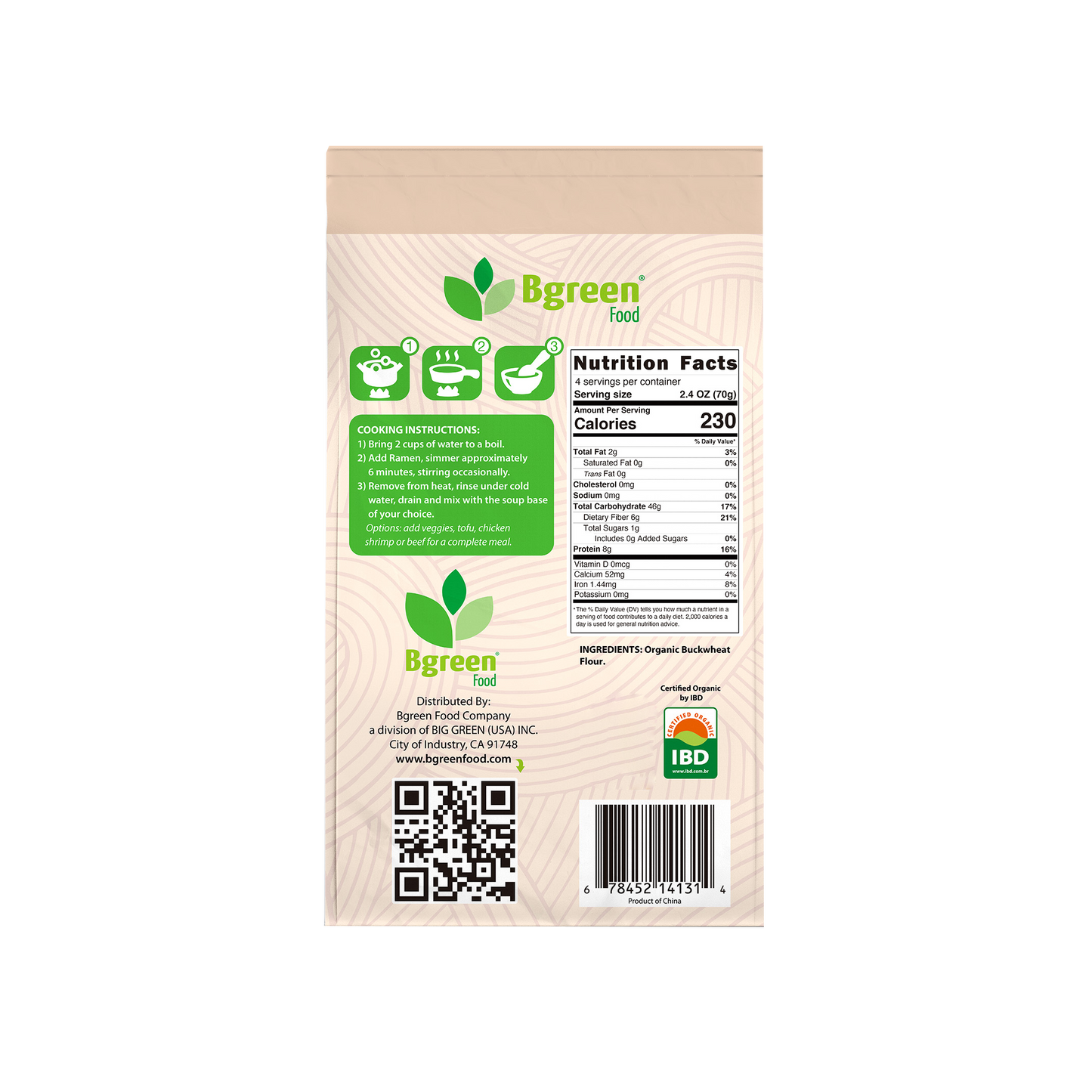 Bgreen Organic Buckwheat Ramen 有機蕎麥拉麵