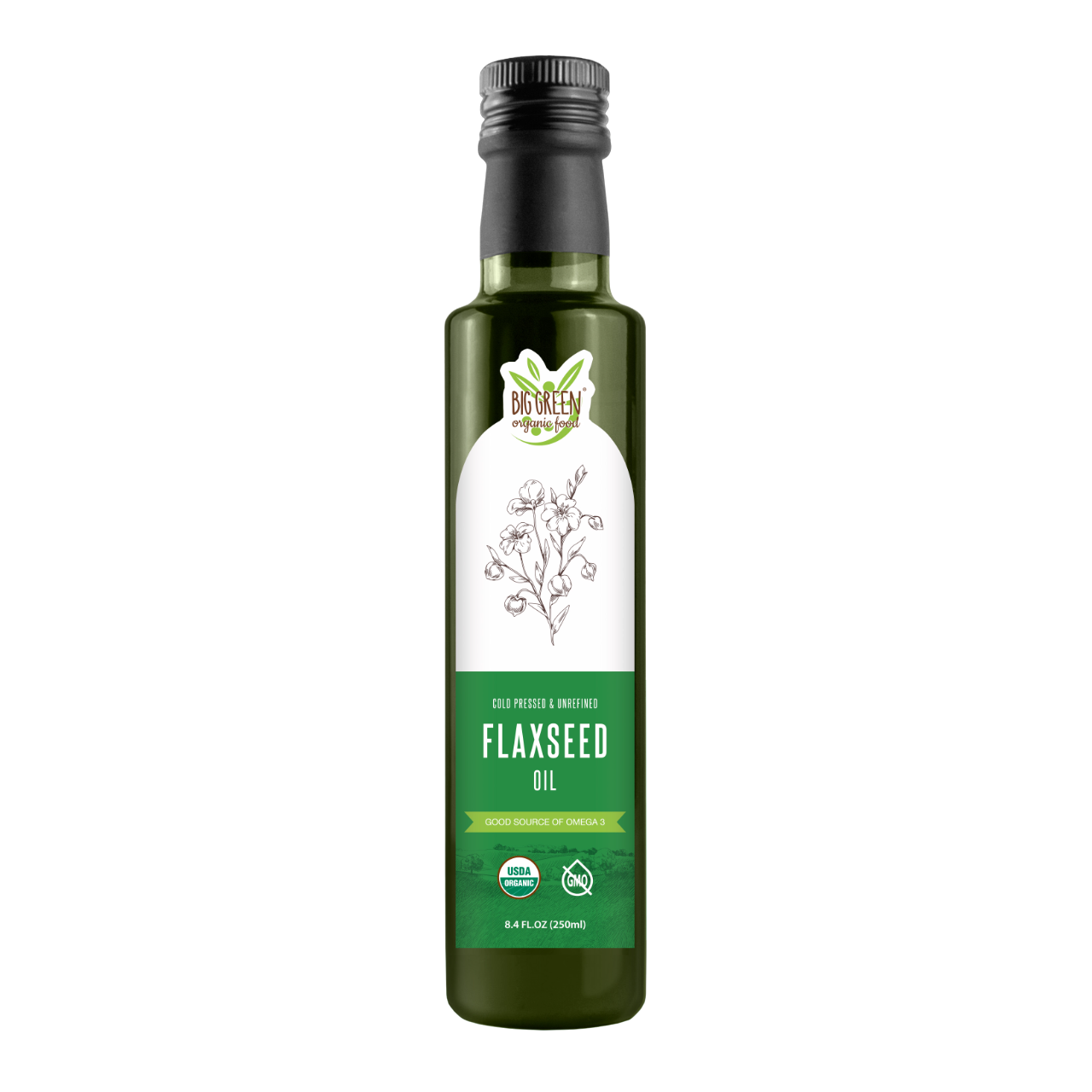 Big Green Organic Food Organic Flaxseed Oil 有機冷壓亞麻籽油