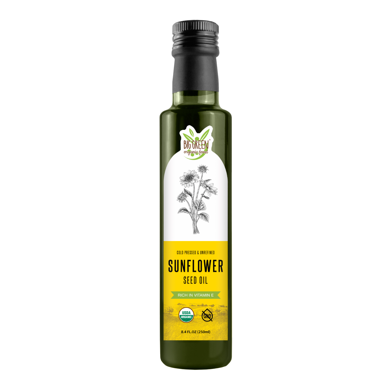 Big Green Organic Food Organic Sunflower Seed Oil 有機葵花籽油
