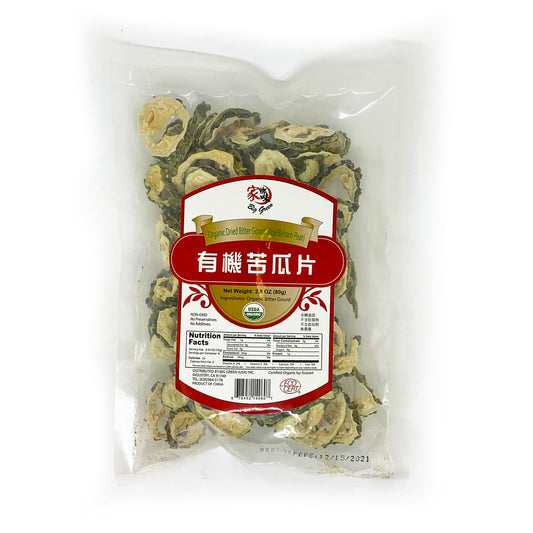 Organic Dried Bitter Gourd Slice (Balsam Pear) 家鄉味 有機苦瓜片