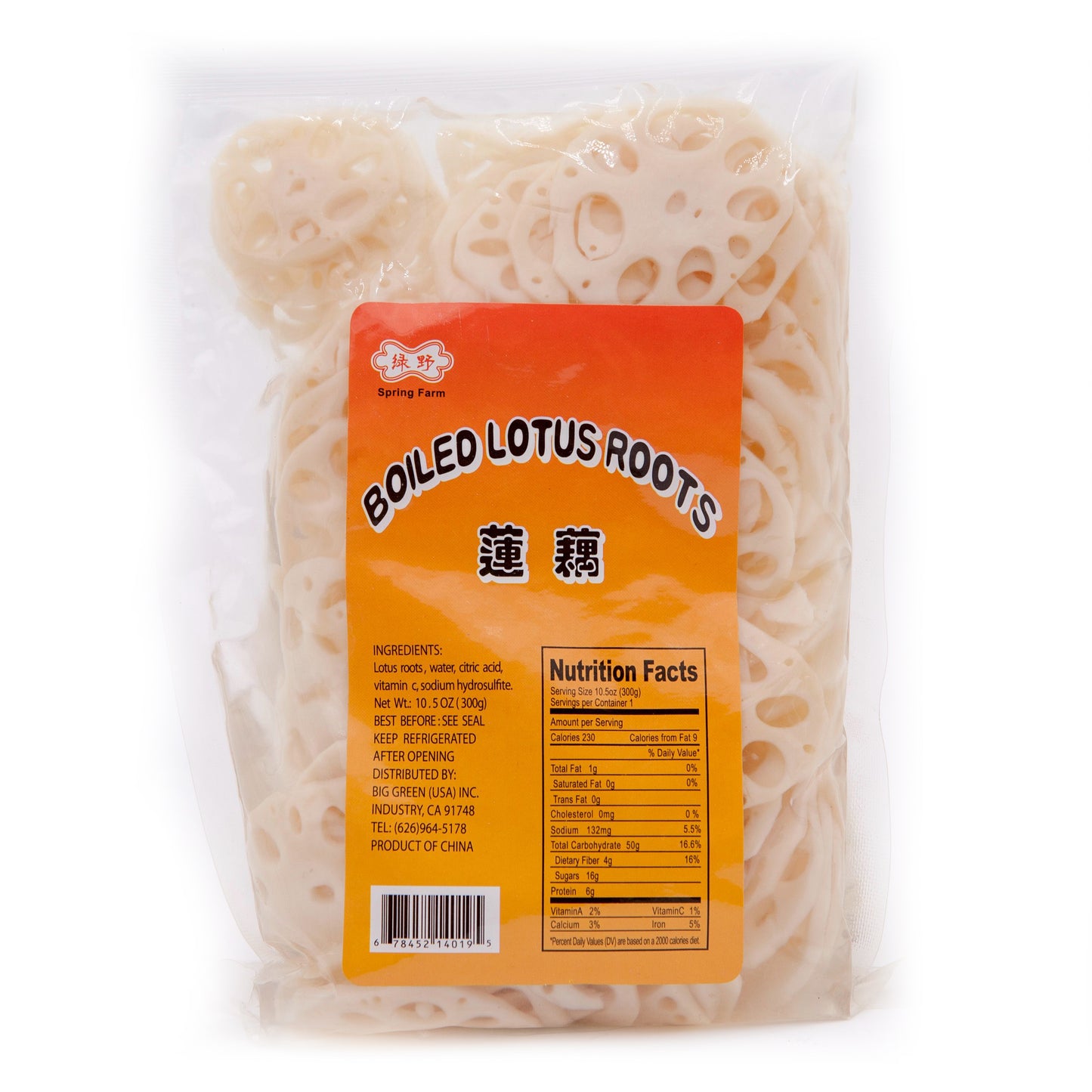 Boiled Lotus Roots 綠野 水煮蓮藕
