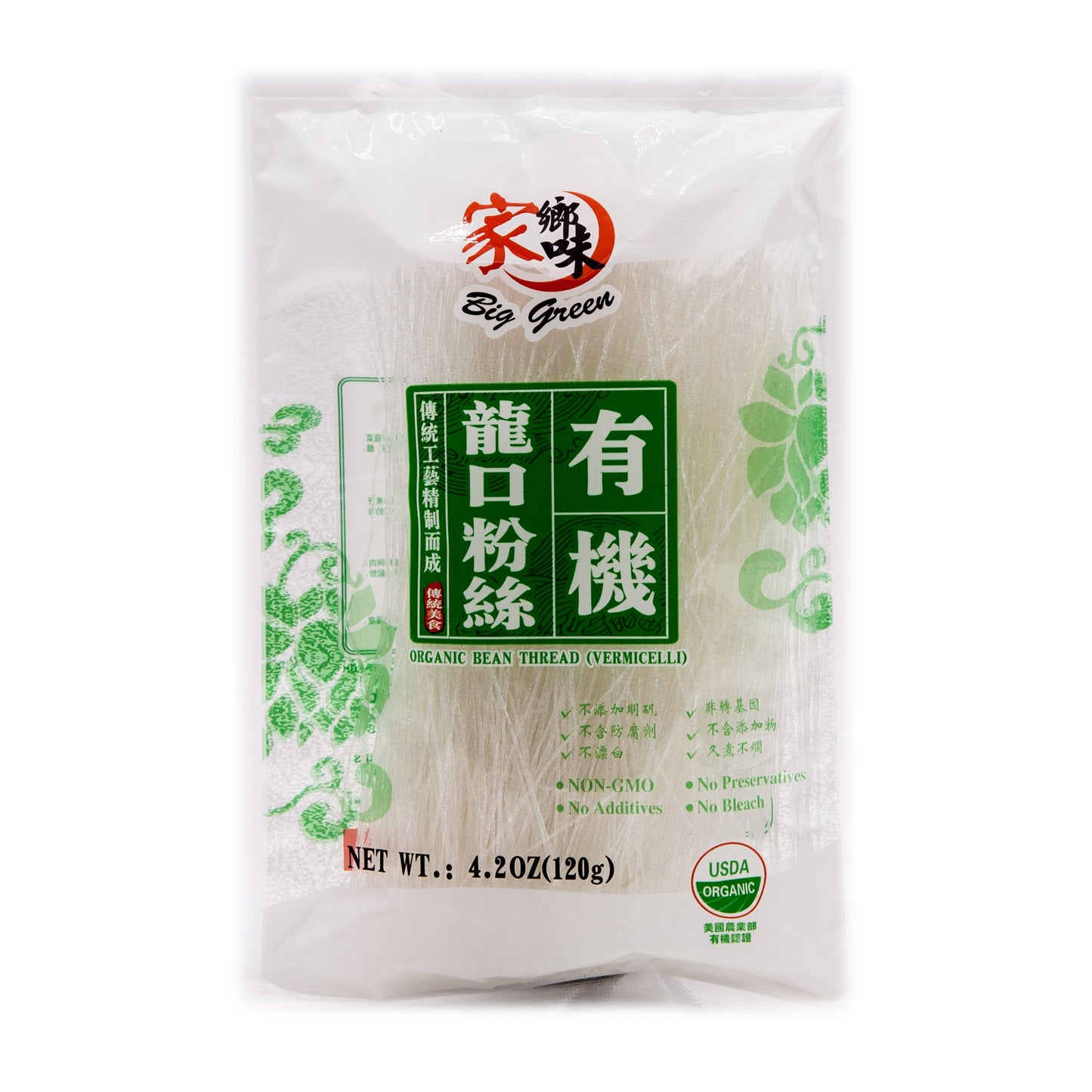 Organic Bean Thread (Vermicilli) 家鄉味 有機龍口粉絲