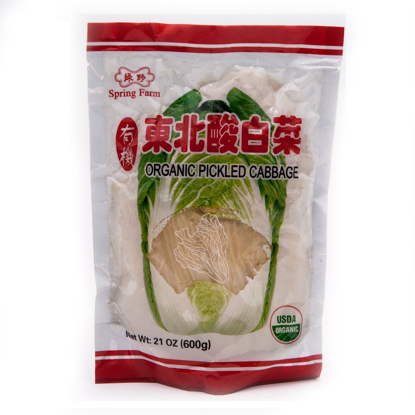 Organic Pickled Cabbage 绿野 有機東北酸白菜