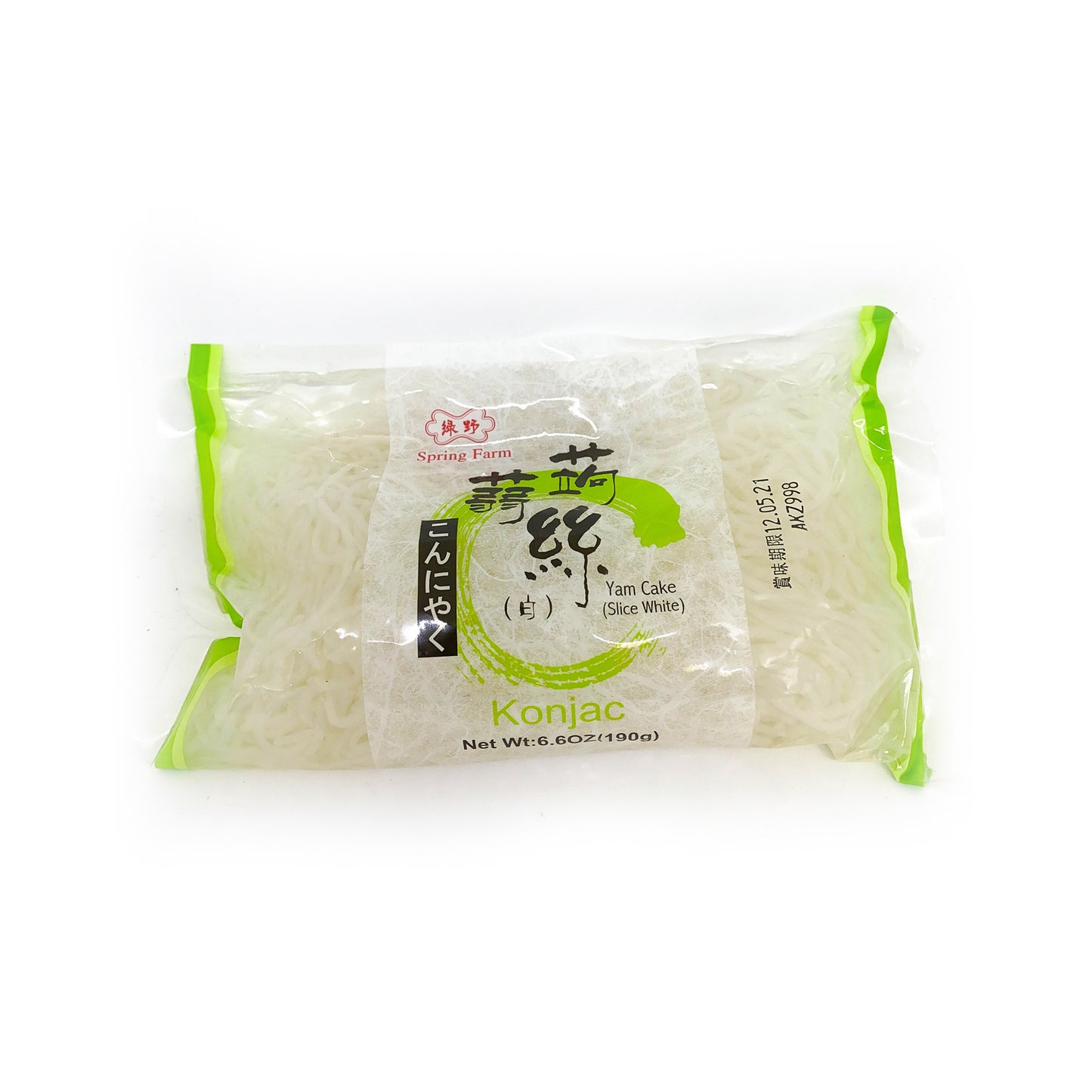 Yam Cake (Slice White) 綠野 蒟蒻白絲