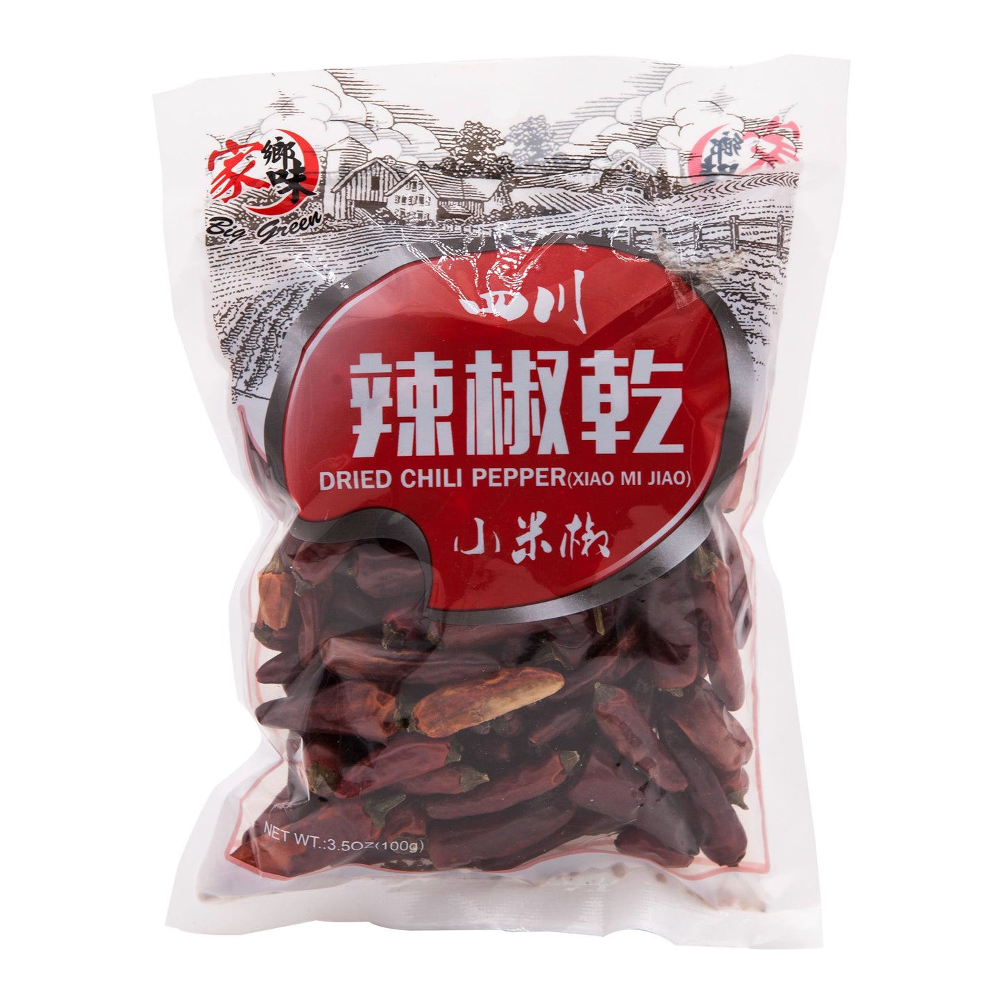 Dried Chili Pepper(xiaomijiao) 家鄉味 四川辣椒乾(小米椒)