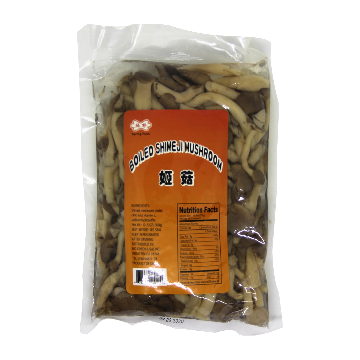 Boiled Shimeji Mushroom 綠野 姬菇