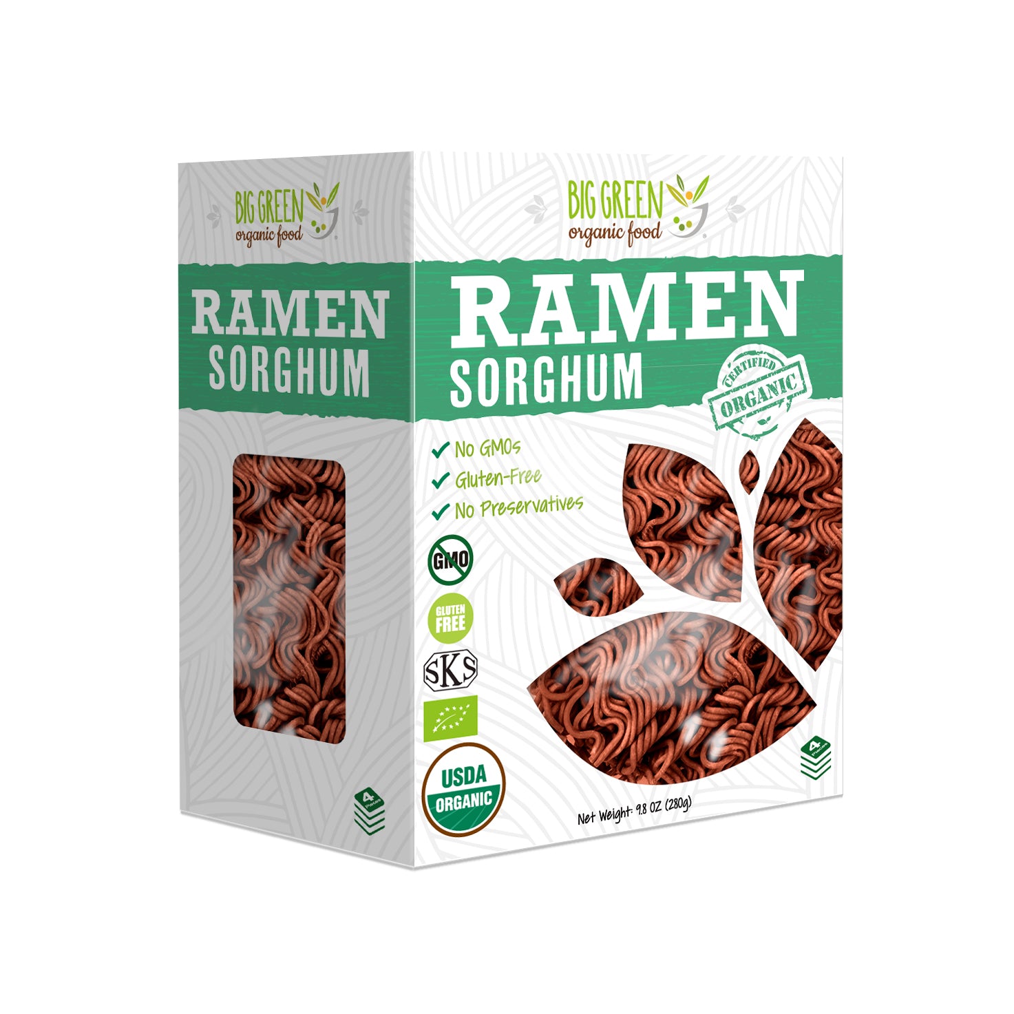 Big Green Organic Food Organic Sorghum Ramen 新有機高粱拉麵
