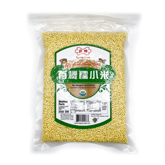 Organic Glutinous Millet 绿野 有機糯小米 14oz