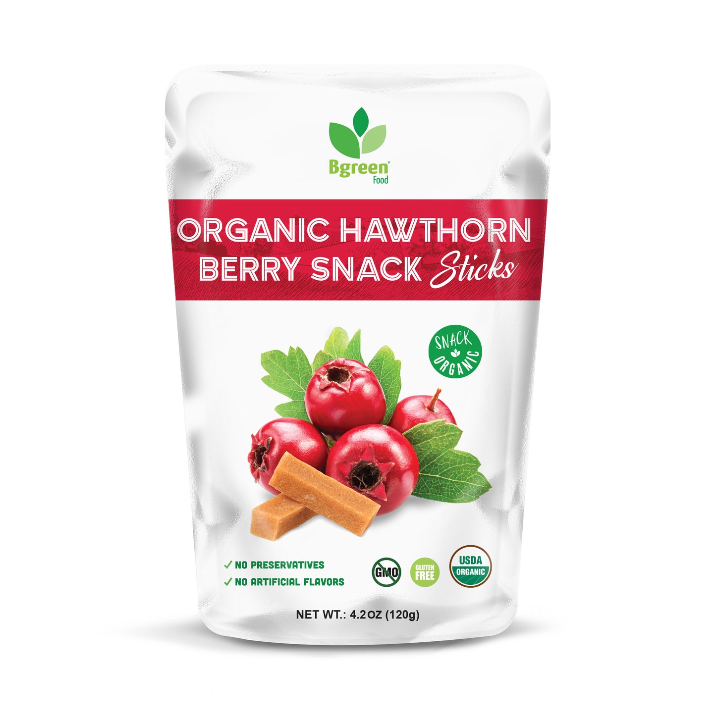 Organic Hawthorn Berry Snack (Sticks) 有機山楂條