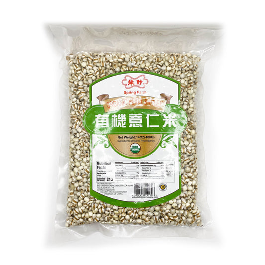 Organic Pearl Barley 绿野 有機薏仁米