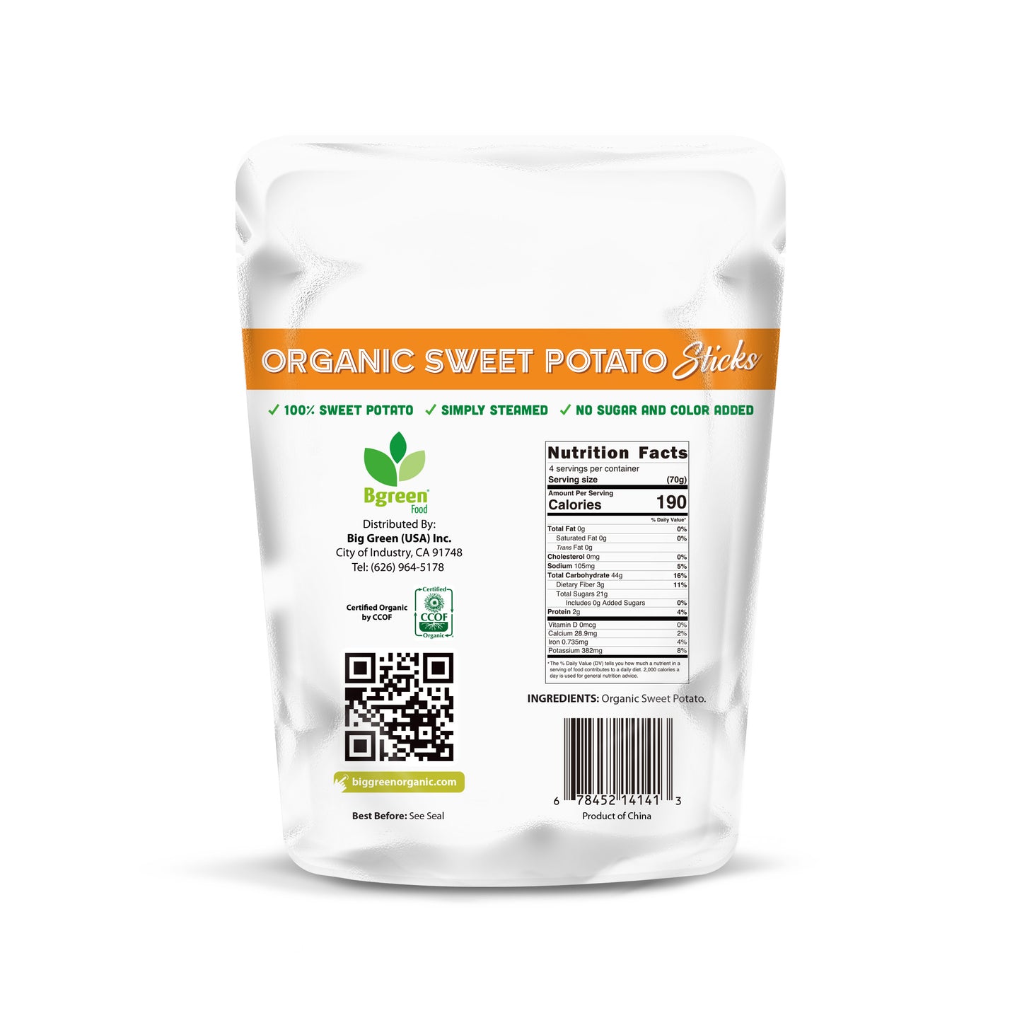 Organic Sweet Potato Stick 有機紅薯條