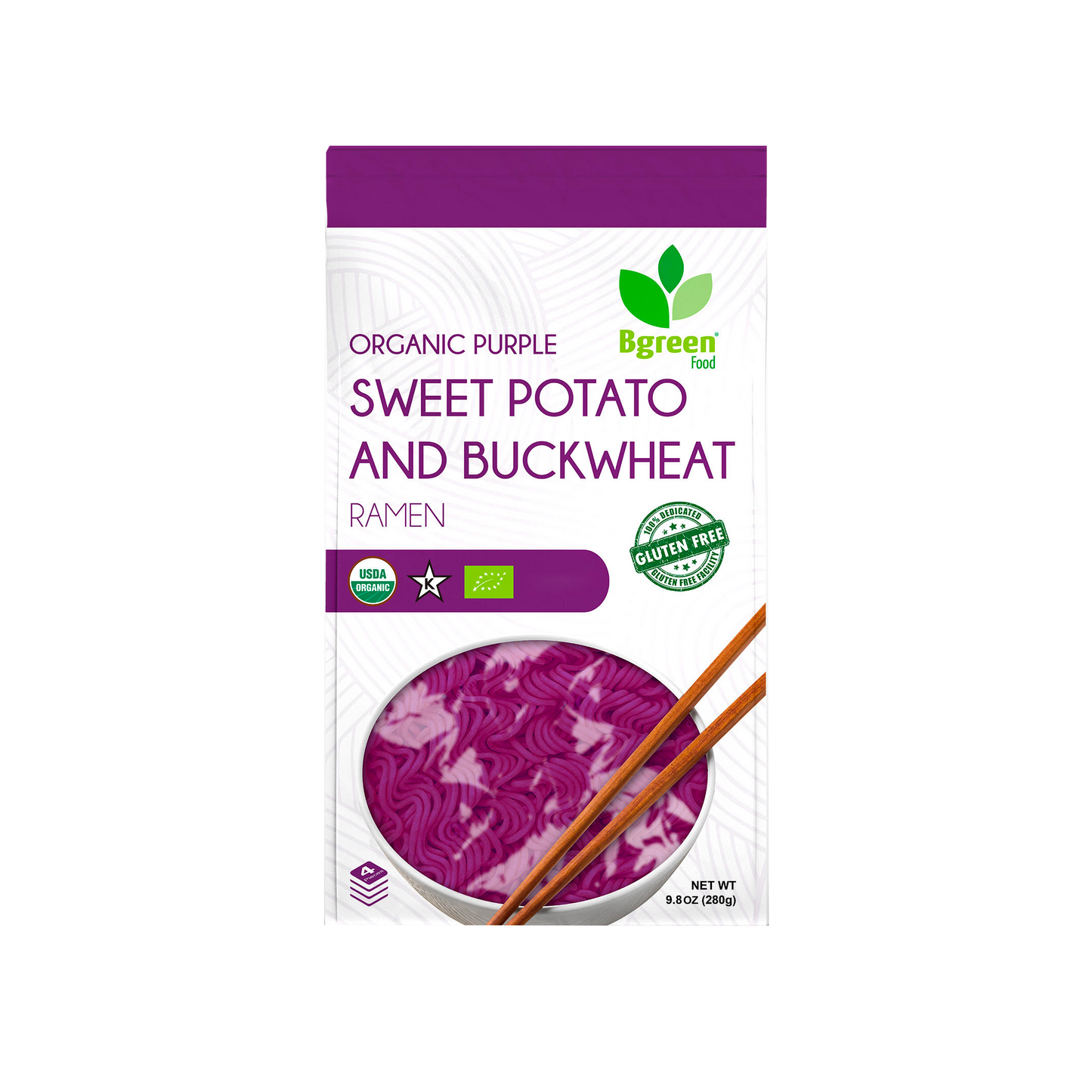 Bgreen Organic Purple Yam + Buckwheat Ramen 有機紫薯蕎麥拉麵