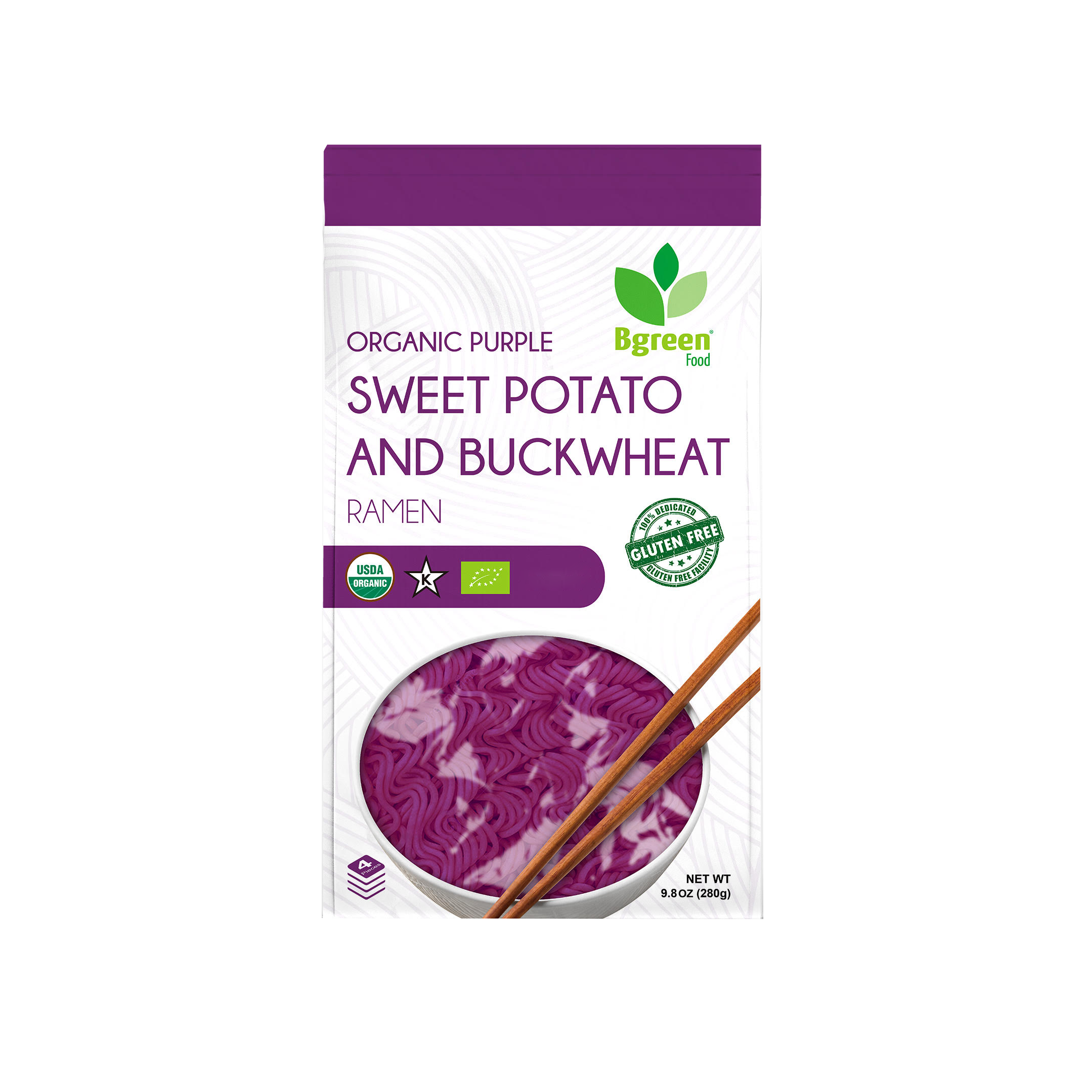 Bgreen Organic Purple Yam + Buckwheat Ramen 有機紫薯蕎麥拉麵