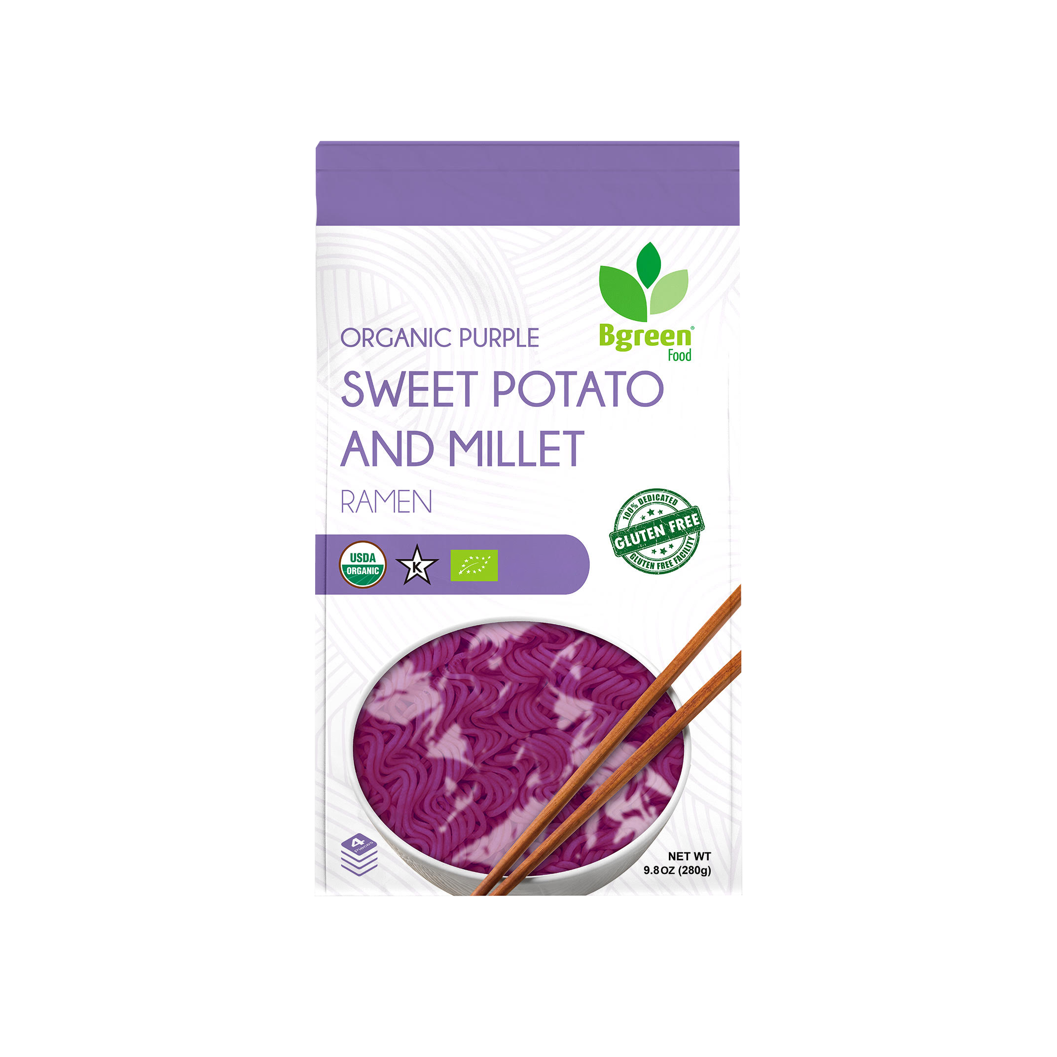 Bgreen Organic Purple Yam + Millet Ramen 有機紫薯小米拉麵