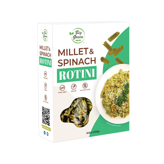 Big Green Food Millet & Spinach Rotini 小米 & 菠菜螺旋通心粉