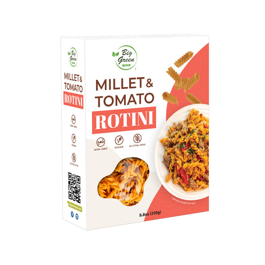 Big Green Food Millet & Tomato Rotini 小米 & 番茄螺旋通心粉