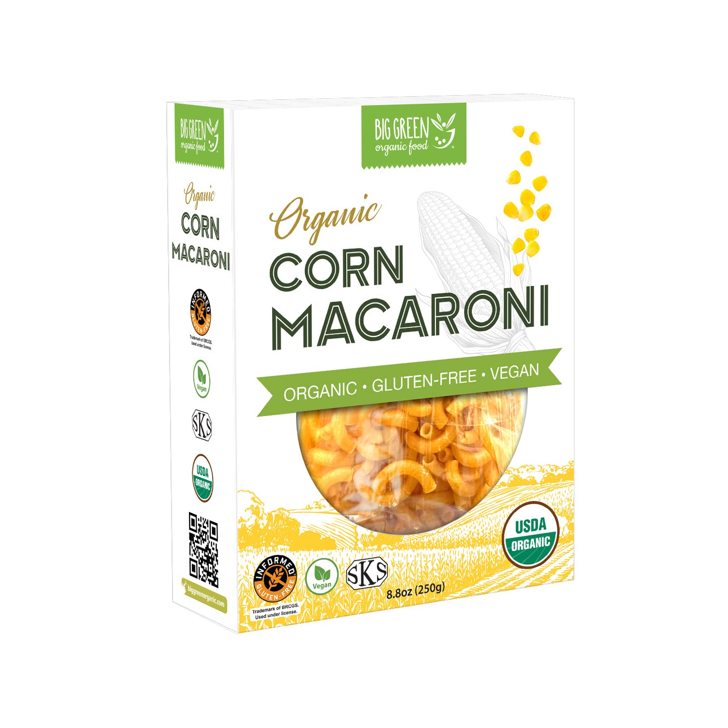 Organic Corn Macaroni 有机玉米弯管面