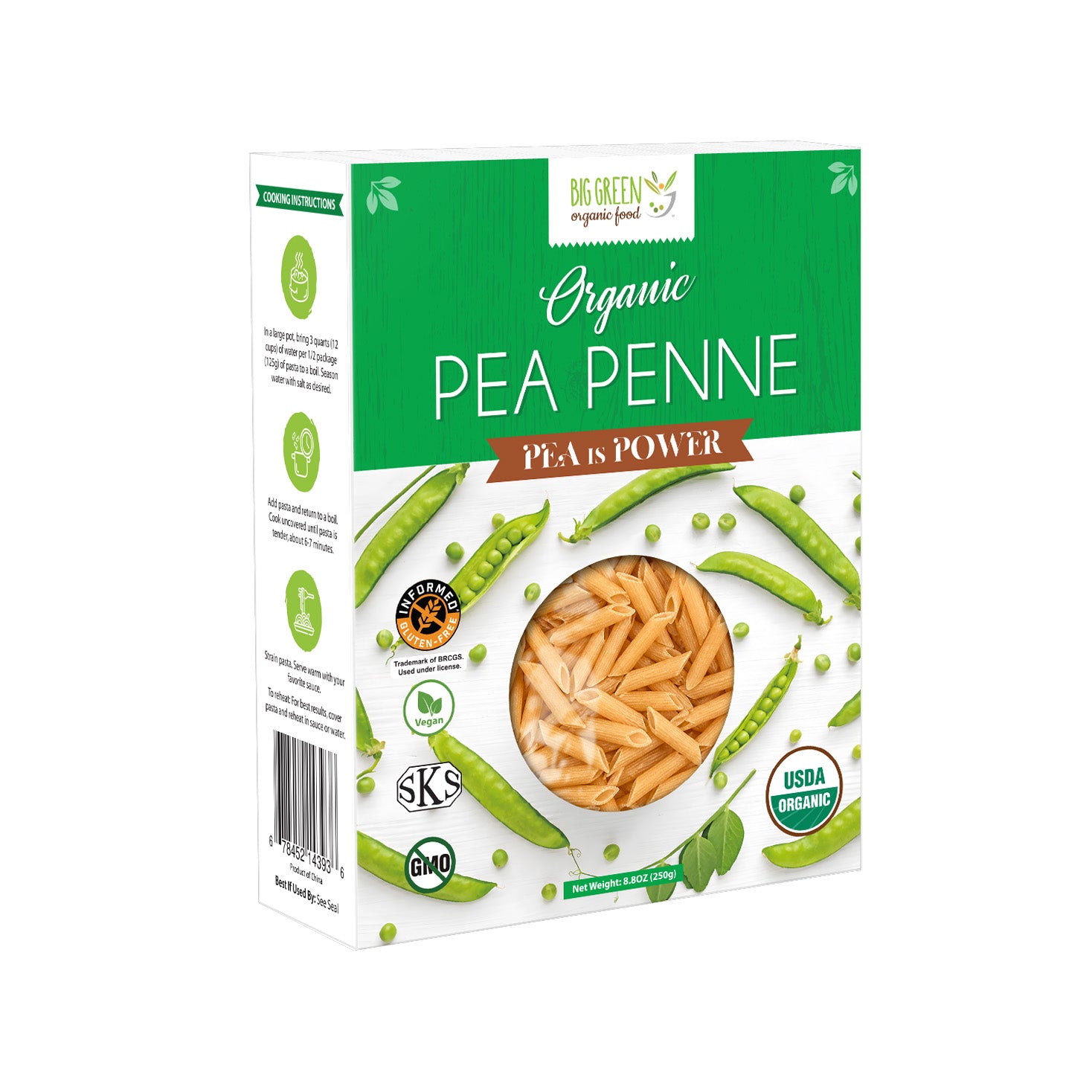 Organic Pea Rotini 有机豌豆通心面