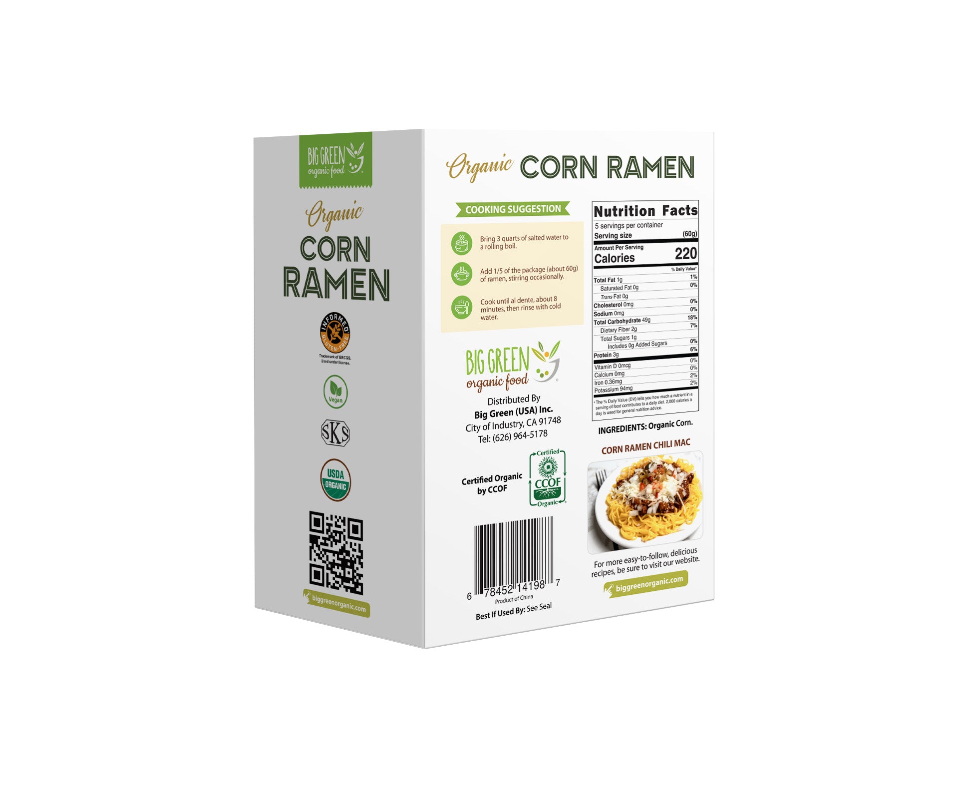 Organic Corn Ramen 有机玉米拉面