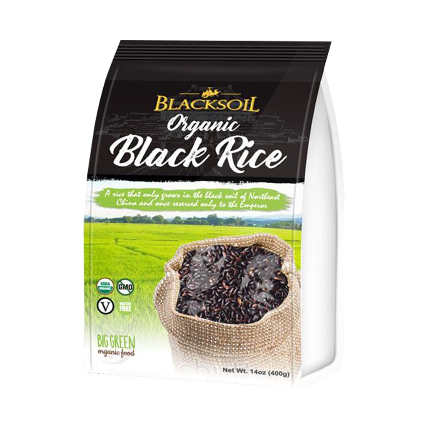 Big Green Organic Food Organic BlackSoil Black Rice 有機黑土黑米