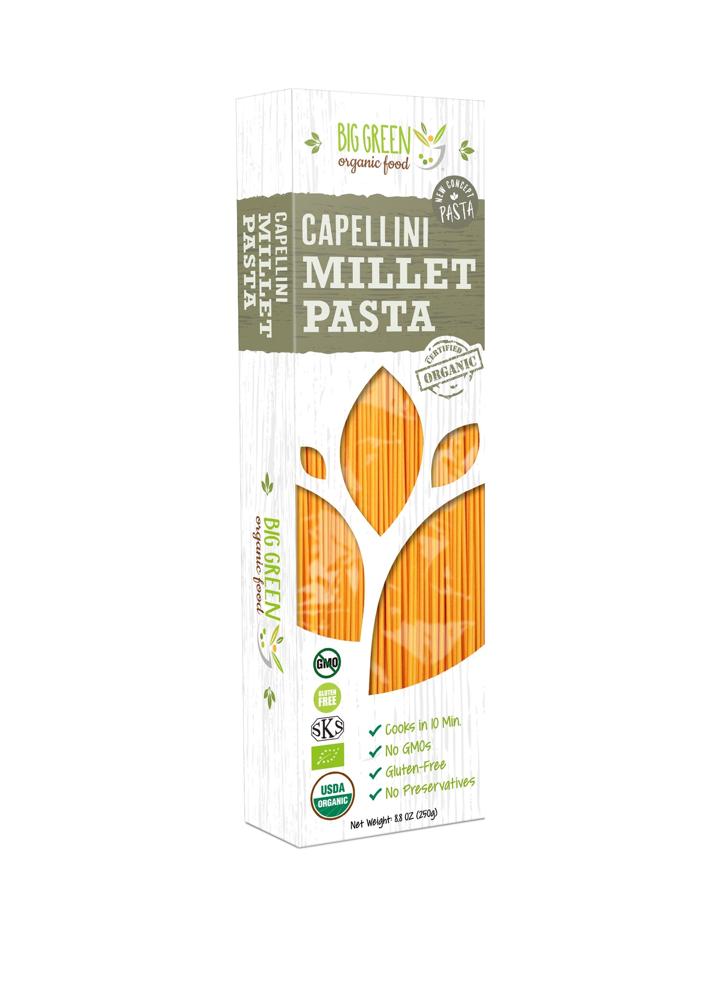 Big Green Organic Food Organic Millet Capellini 有機小米直面