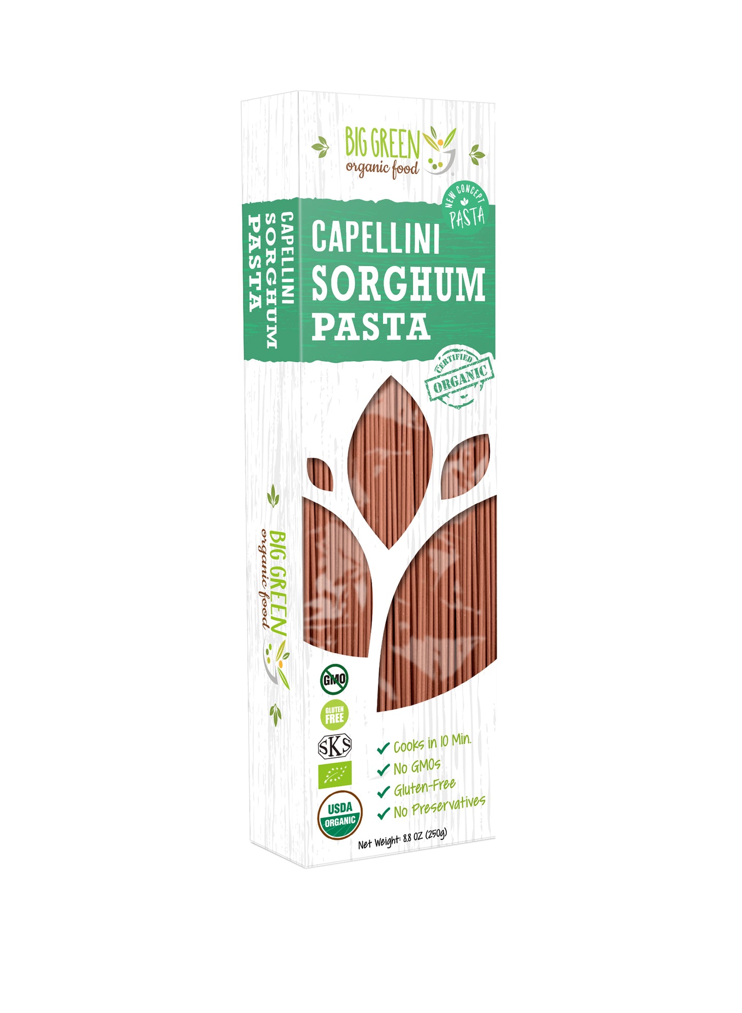 Big Green Organic Food Organic Sorghum Capellini 有機高粱直麵